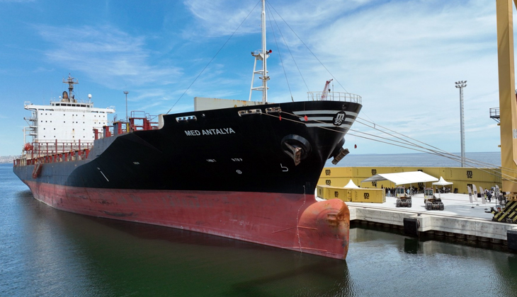 33.662 DWT’lik MED ANTALYA gemisi, Türk Bayrağı'na Geçti
