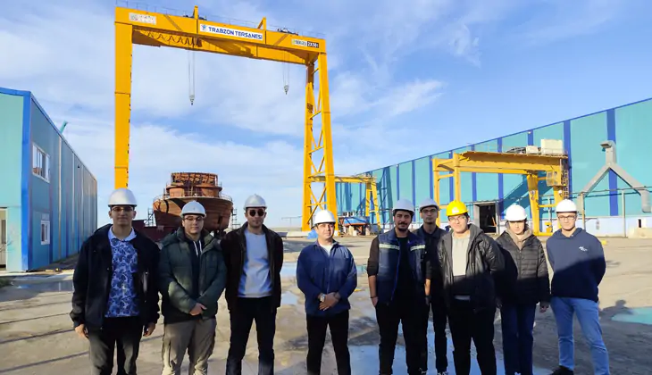 Dargeb trabzon saha ekibi trabzon tersanesine bir ziyaret gerceklestirdi