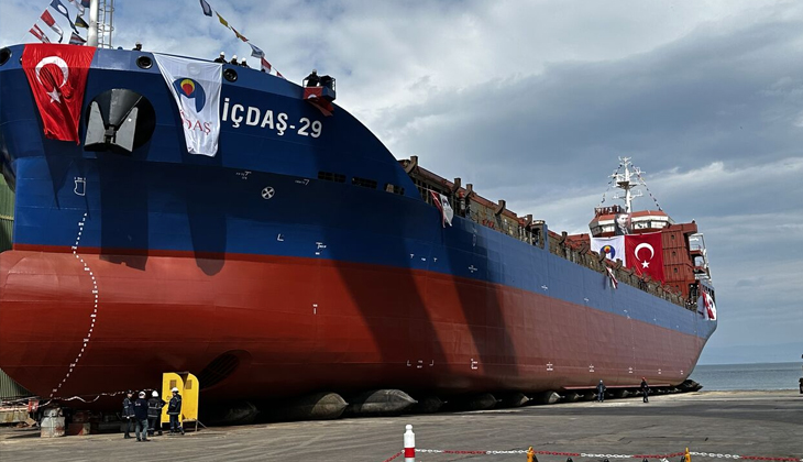 İÇDAŞ, yeni gemisini suya indirdi...