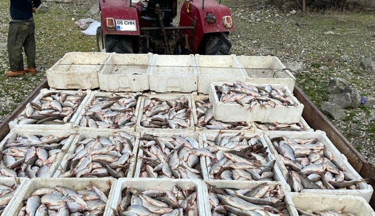 Kaçak balık avcılarına 31 bin 320 TL para cezası