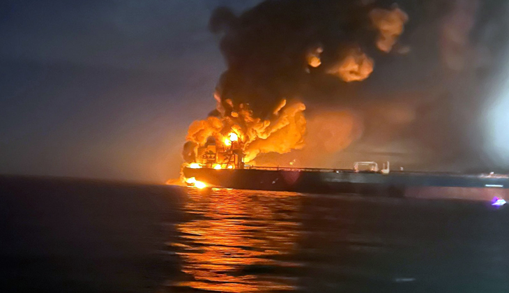 KAIROS Tankerinde Yangın! 25 Mürettebat Tahliye Edildi