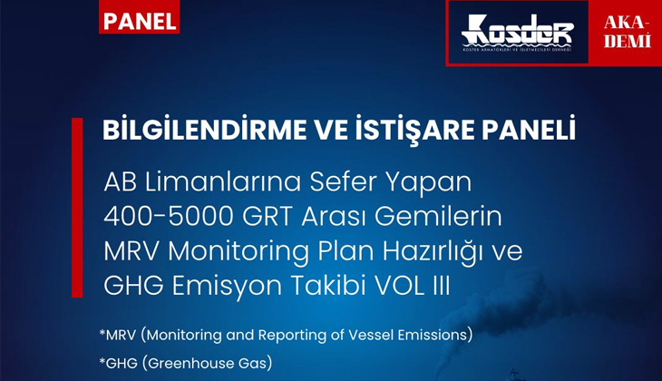 KOSDER, AB Limanlarına Sefer Yapan Gemiler İçin MRV Monitoring Planı Paneli Düzenleyecek