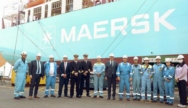 MAERSK, DÜNYANIN İLK METANOL YAKITLI GEMİSİNİ TESLİM ALDI...