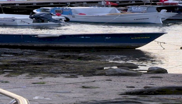 Bodrum'da deniz yaklaşık 10 metre çekildi