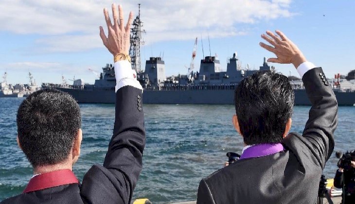 Japon savaş gemisi, Orta Doğu'ya gidiyor