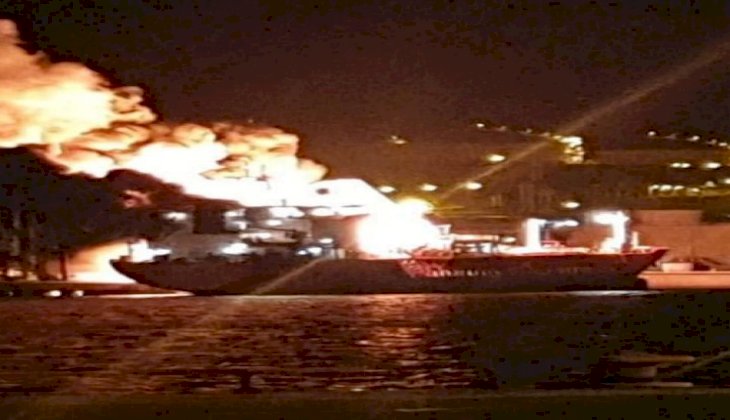 İzmir'de gemi yangının ardından 1 kişi öldü, 15 kişi yaralandı