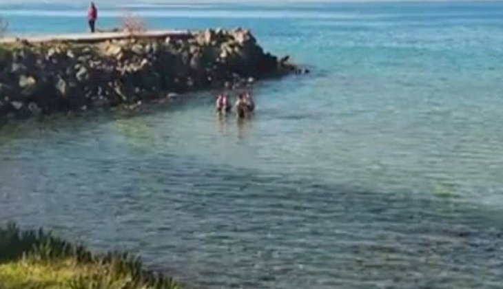 Kuşadası'nda Şubat ayında deniz keyfi