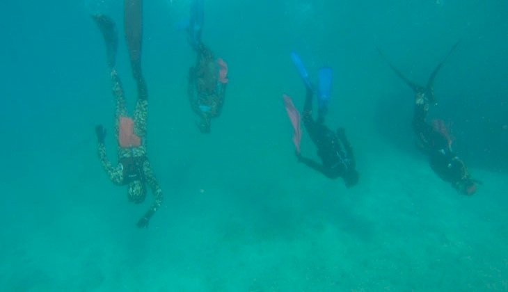 Uluslararası Optimist Yarışları öncesi deniz dibi temizliği