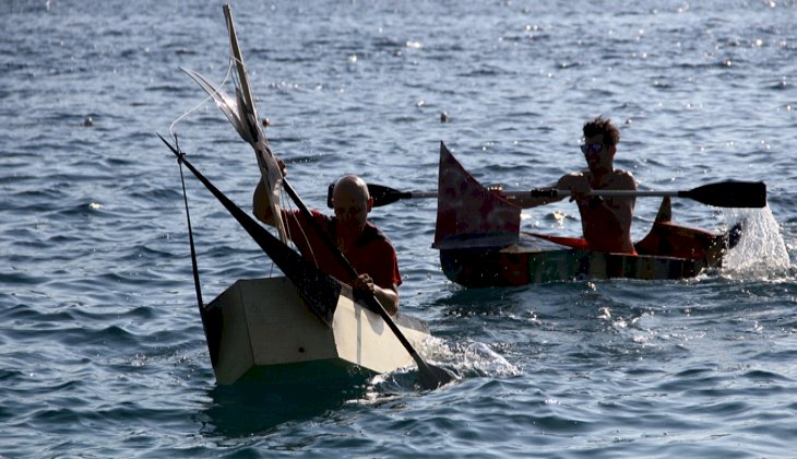 Fethiye'de maket tekne yarışı yapıldı