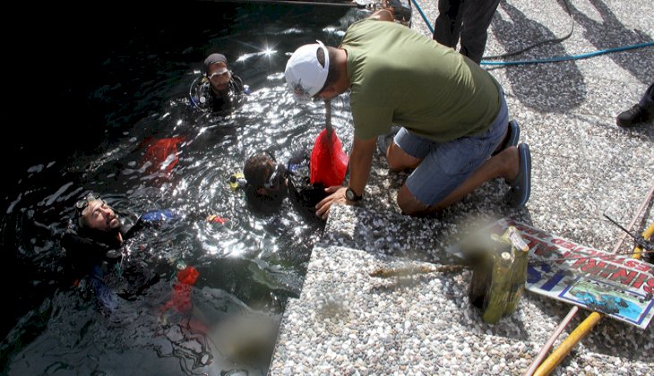 Fethiye’de deniz dibi temizliği yapıldı