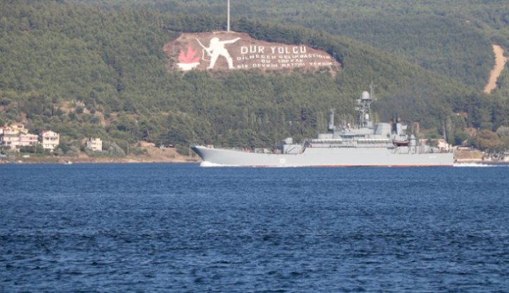 Rus askeri gemisi Azov, Çanakkale Boğazı'ndan geçiş yaptı