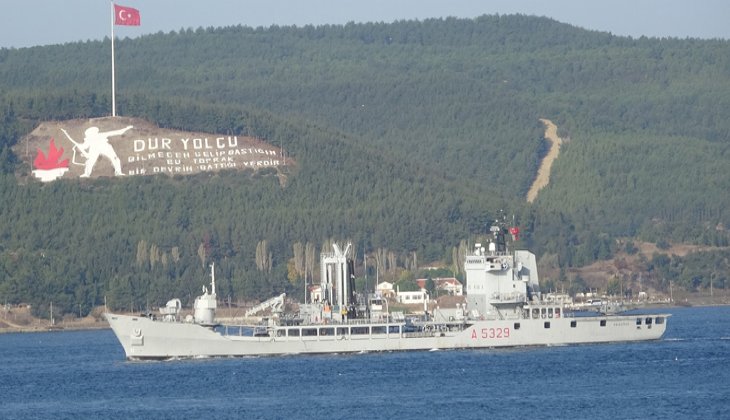 NATO Gemileri, Çanakkale Boğazı'ndan peş peşe geçti