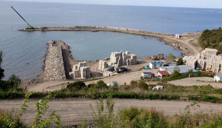 Denizkonak Balıkçı Barınağı'nın yapımında sona yaklaşıldı