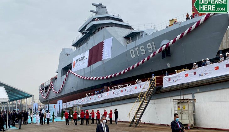ADİK tarafından Katar Deniz Kuvvetleri için inşa edilen gemi suya indirildi