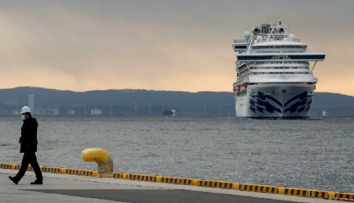 Karantina altına alınan gemide korona virüsü vaka sayısı 155'e yükseldi