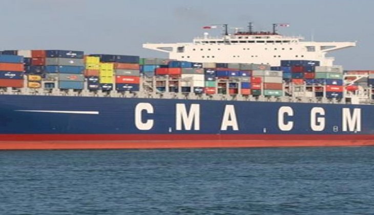 300 metrelik CMA CGM gemisi Asyaport Limanı'na yanaştı
