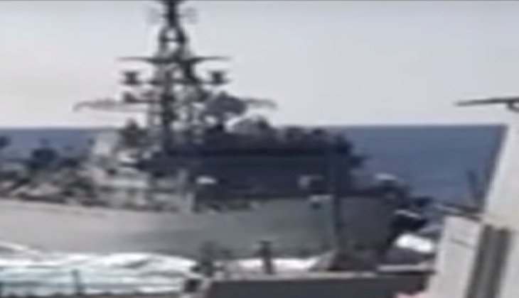 ABD ve Rusya savaş gemileri arasında tehlikeli anlar - İZLE
