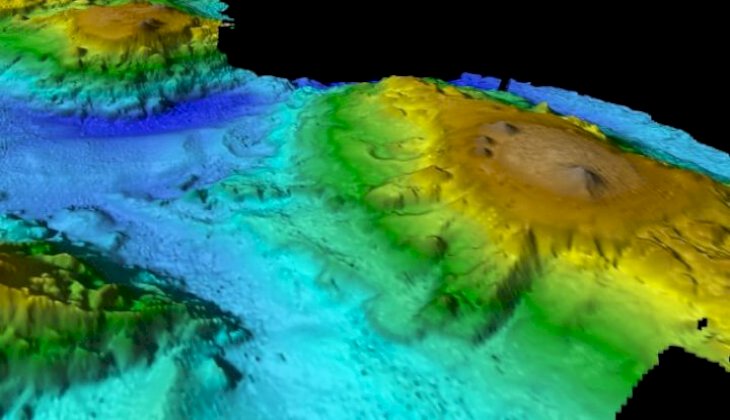 Deniz tabanında 3 bin metrelik su altı volkanları keşfedildi