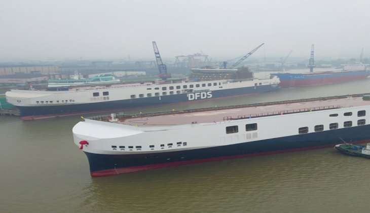 DFDS Çin'de inşa edilen 6 RoRo gemisinden üçüncüsünü teslim aldı