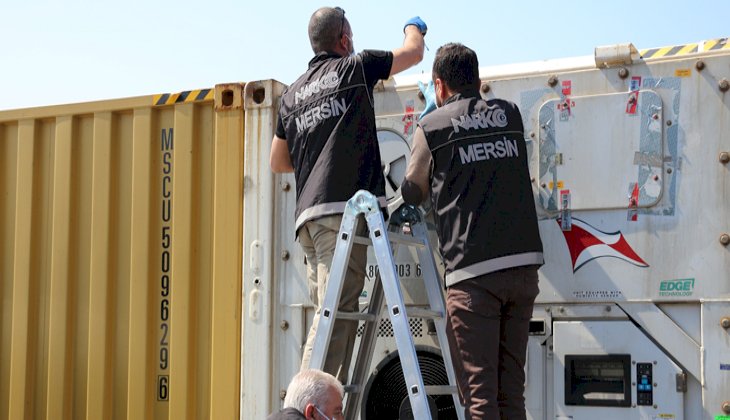 Mersin Limanında yaklaşık 35 kilogram uyuşturucu madde ele geçirildi