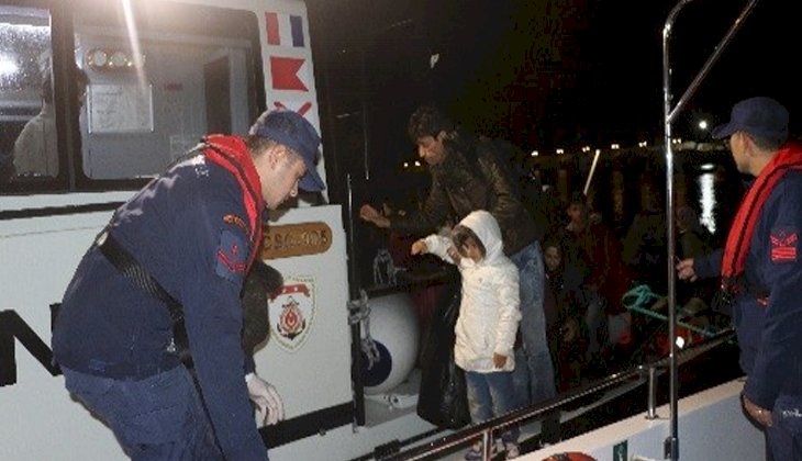 Çanakkale açıklarında 32 düzensiz göçmen yakalandı