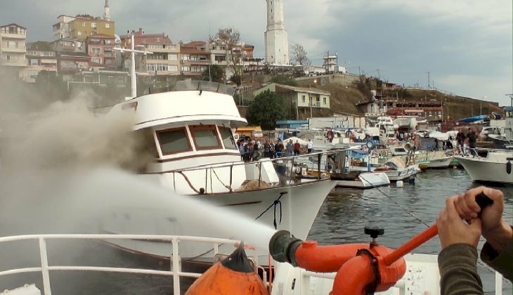 Rumelifeneri Limanı’nda yangın paniği