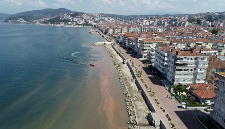 Deniz renk değiştirdi, yayılan koku vatandaşları tedirgin ediyor!