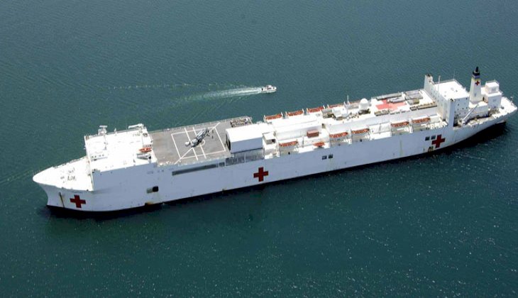 İki hastane gemisi korona virüsüne karşı hazırlandı