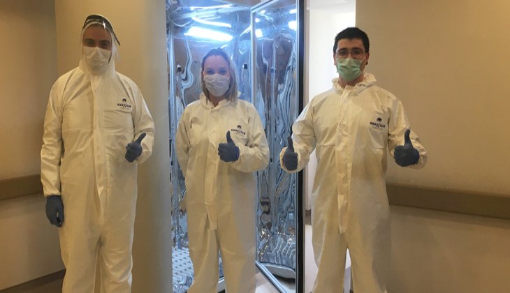 Türk bilim insanları koronavirüsü 30 saniyede öldüren kabin geliştirdi