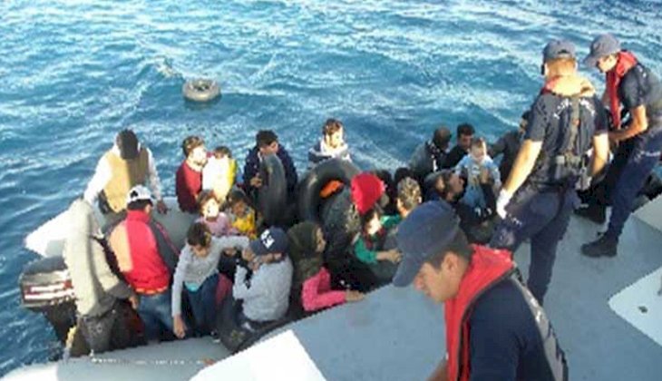 Sahil Güvenlik ekipleri İzmir'de 196 kaçak göçmen yakaladı
