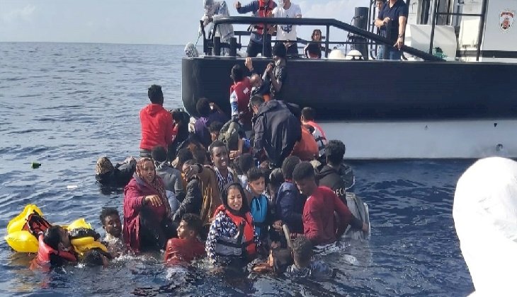 İzmir açıklarında 78 düzensiz göçmen kurtarıldı