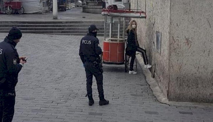 Taksim'de hastaneden kaçan korona virüs şüphelisi genç kız, polisi alarma geçirdi