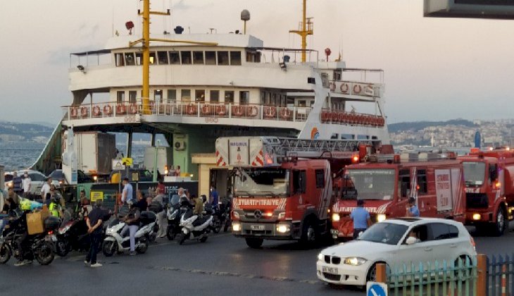 İstanbul'da arabalı vapurda korku dolu anlar yaşandı!