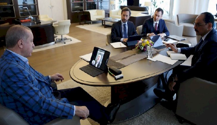 Cumhurbaşkanı Erdoğan, yeni Ulaştırma Bakanı Karaismailoğlu ile video konferans yöntemiyle görüştü