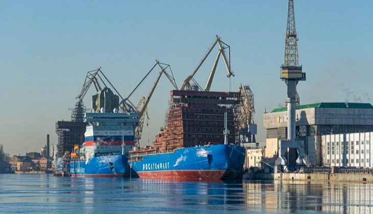 Rusya'nın dördüncü nükleer buzkıran gemisi Yakutia’nın inşası sürüyor
