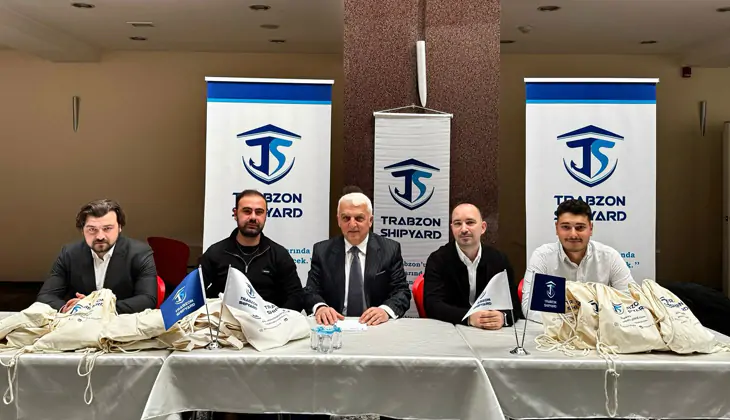 Trabzon tersanesinden genc denizcilere tam destek