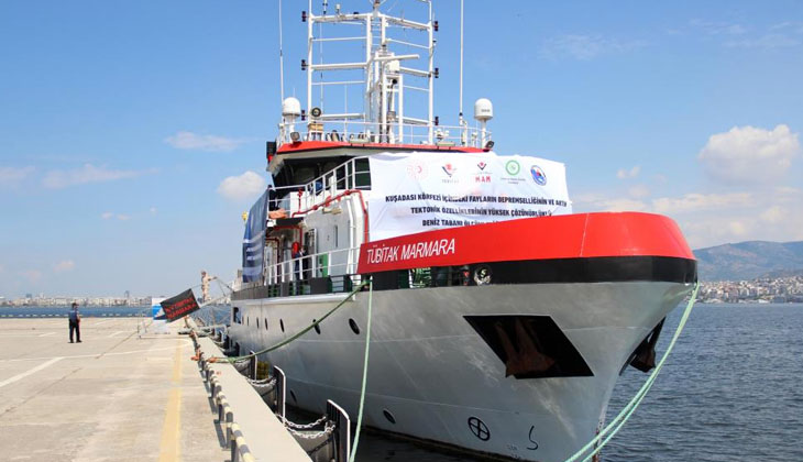 TÜBİTAK Marmara Gemisi, deprem araştırma seferi için uğurlandı...