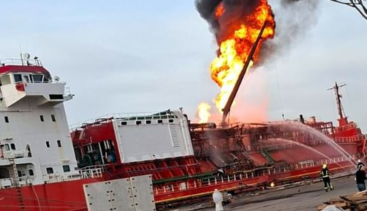 Türk Bayraklı ORINDA Gemisinde Yangın!