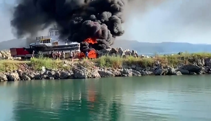 Zonguldak’ta tersanede yangın çıktı