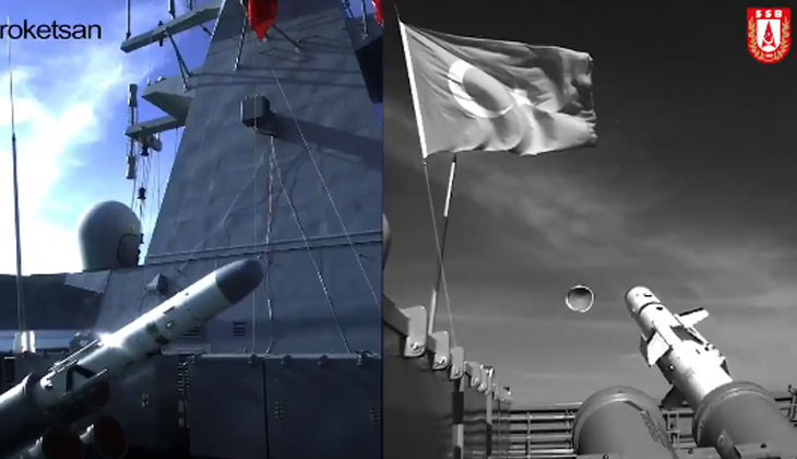 Roketsan'ın geliştirdiği gemisavar füzesi 'Atmaca' test edildi