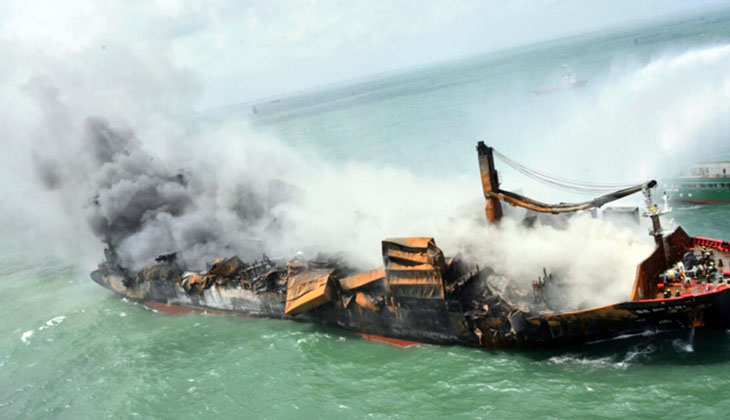 Sri Lanka'da, kimyasal konteyner gemisi battıktan sonra büyük bir çevre felaketi yaşanıyor!